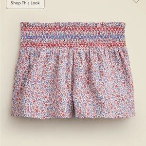 J. Crew Crewcuts Girls Smocked Floral Shorts